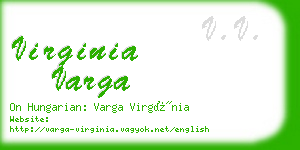 virginia varga business card